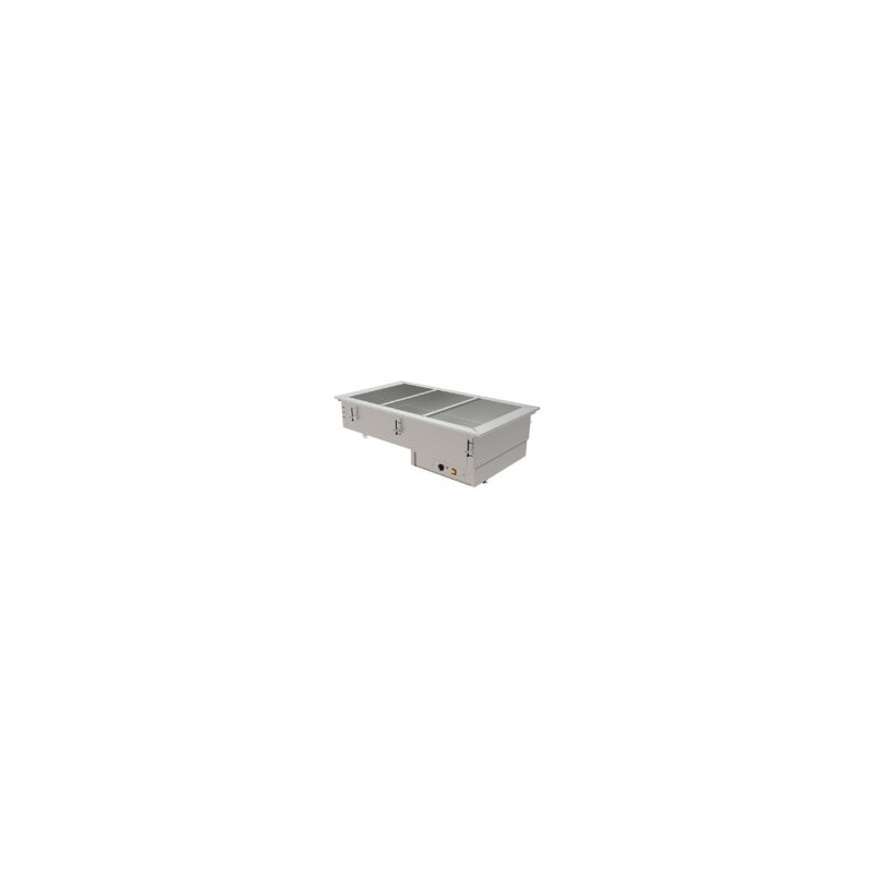 EDENOX DBM-311-S-W Baño Maria Eléctrico para Empotrar 3 GN Recibe Agua