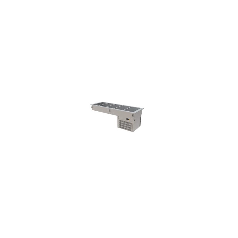 EDENOX DRFB-511-CU Cuba Fría Refrigerada 5 GN Gas R-404A